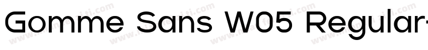 Gomme Sans W05 Regular字体转换